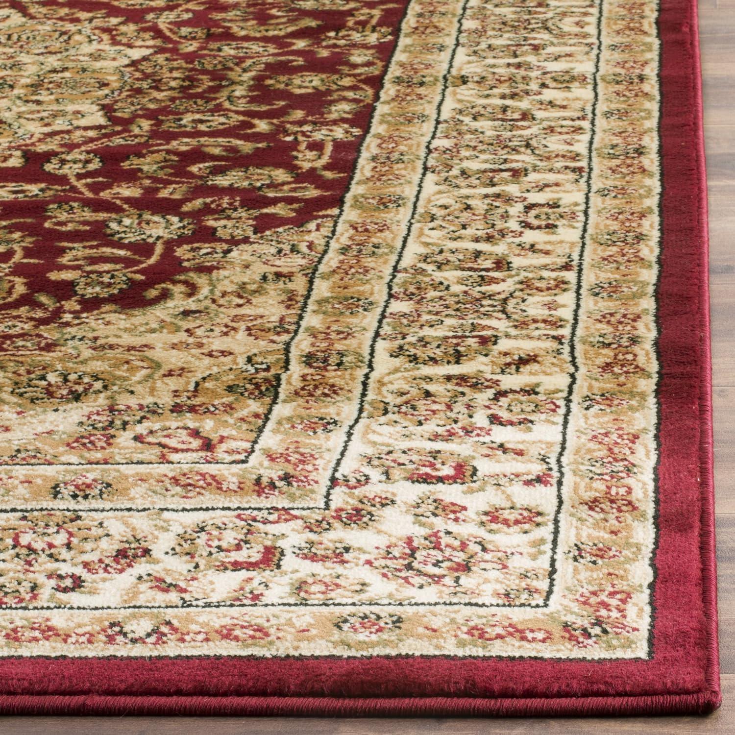 Lyndhurst LNH222 Power Loomed Runner Rug - Red/Ivory - 2'3"x6' - Safavieh