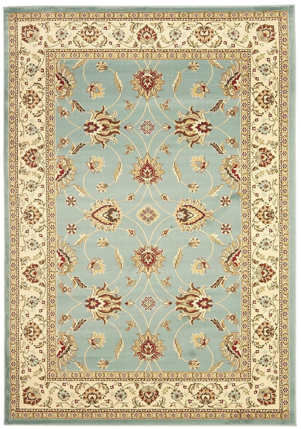 Lyndhurst LNH553 Power Loomed Area Rug - Blue/Ivory - 5'3"x7'6" - Safavieh