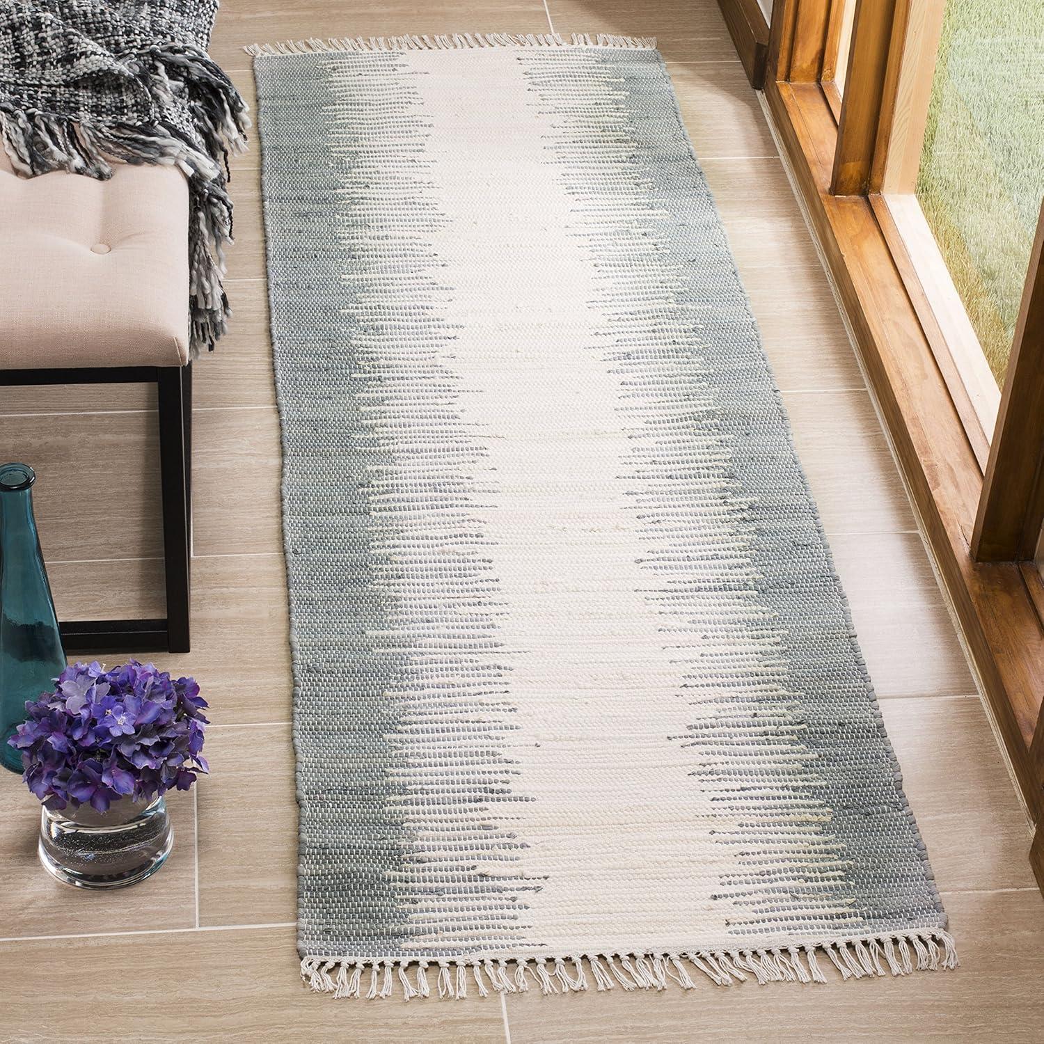 Montauk MTK751 Hand Woven Indoor Runner Rug - Grey - 2'3"x6' - Safavieh