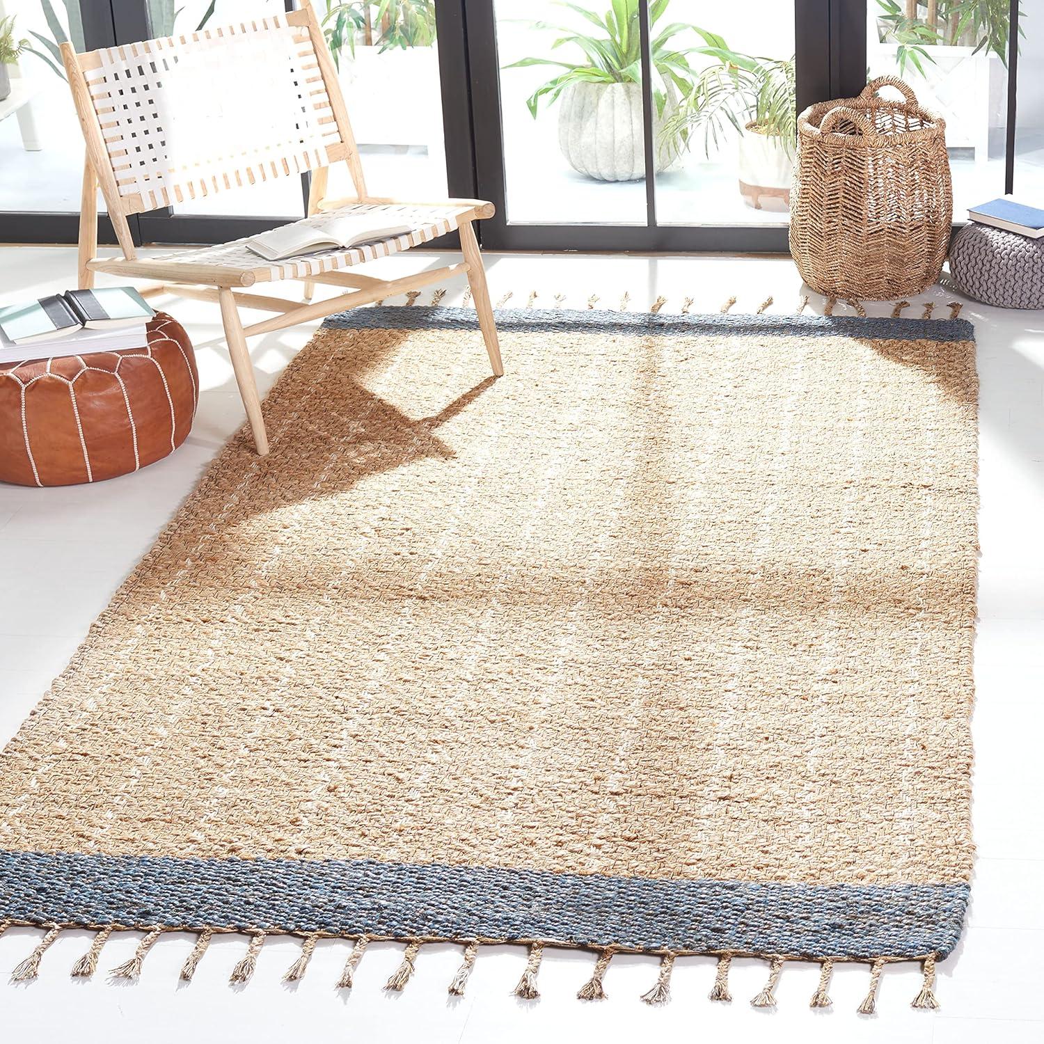 Sand & Stable™ Kevin Hand-Woven Cotton/Jute Gray/Beige Area Rug