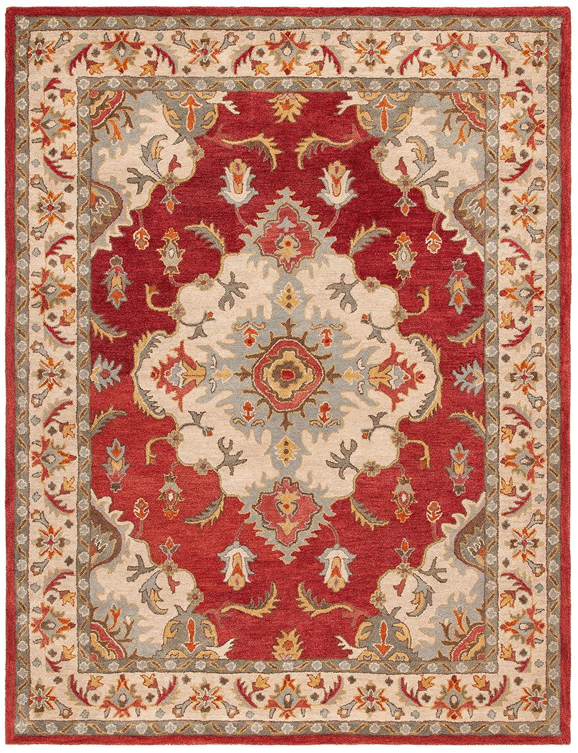 Fleur De Lis Living Mavek Hand Tufted Wool Oriental Rug