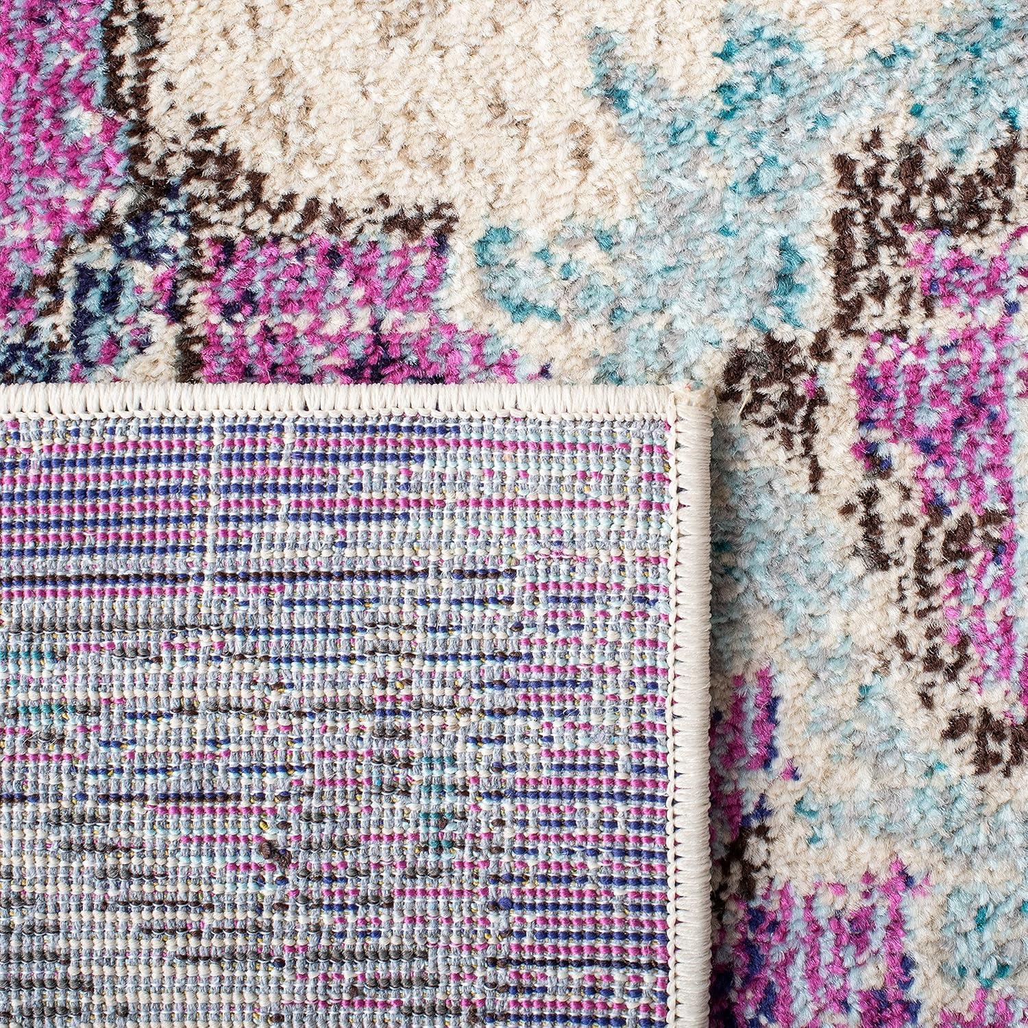 Madison MAD484 Power Loomed Indoor Area Rug - Lavender/Light Blue - 6'x9' - Safavieh