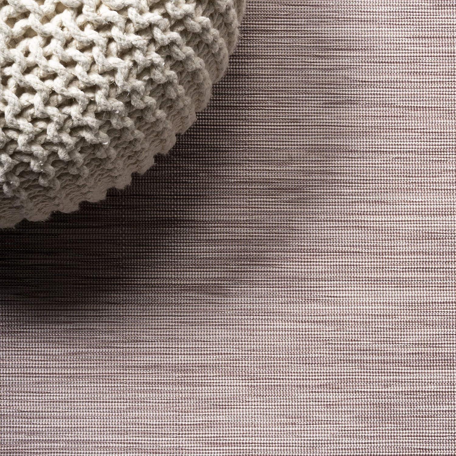 6'x6' Ethan Modern Flatweave Solid  Area Rug, Pink - JONATHAN Y