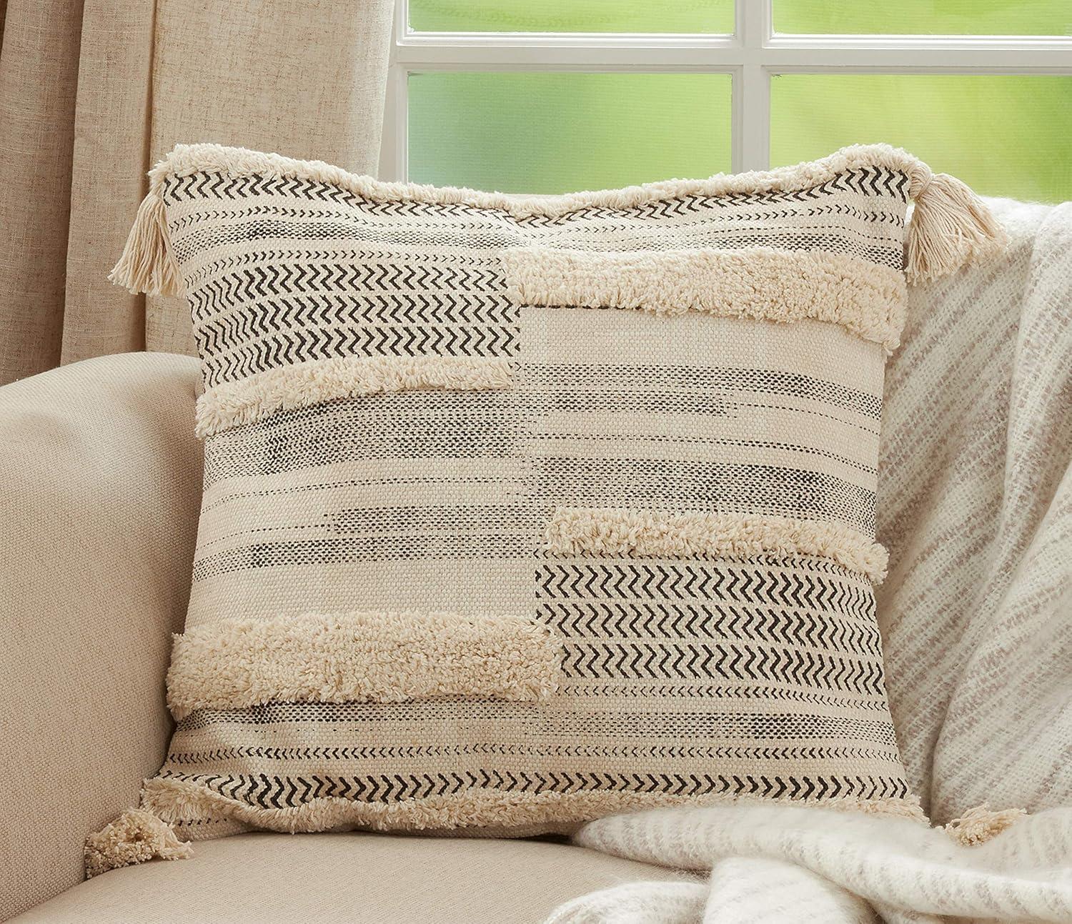 Aidy Tassels Cotton Pillow Cover