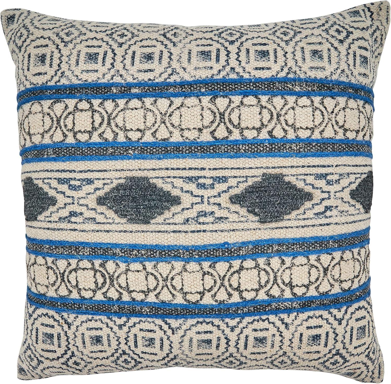 Ocheyedan Appliqued Cotton Throw Pillow