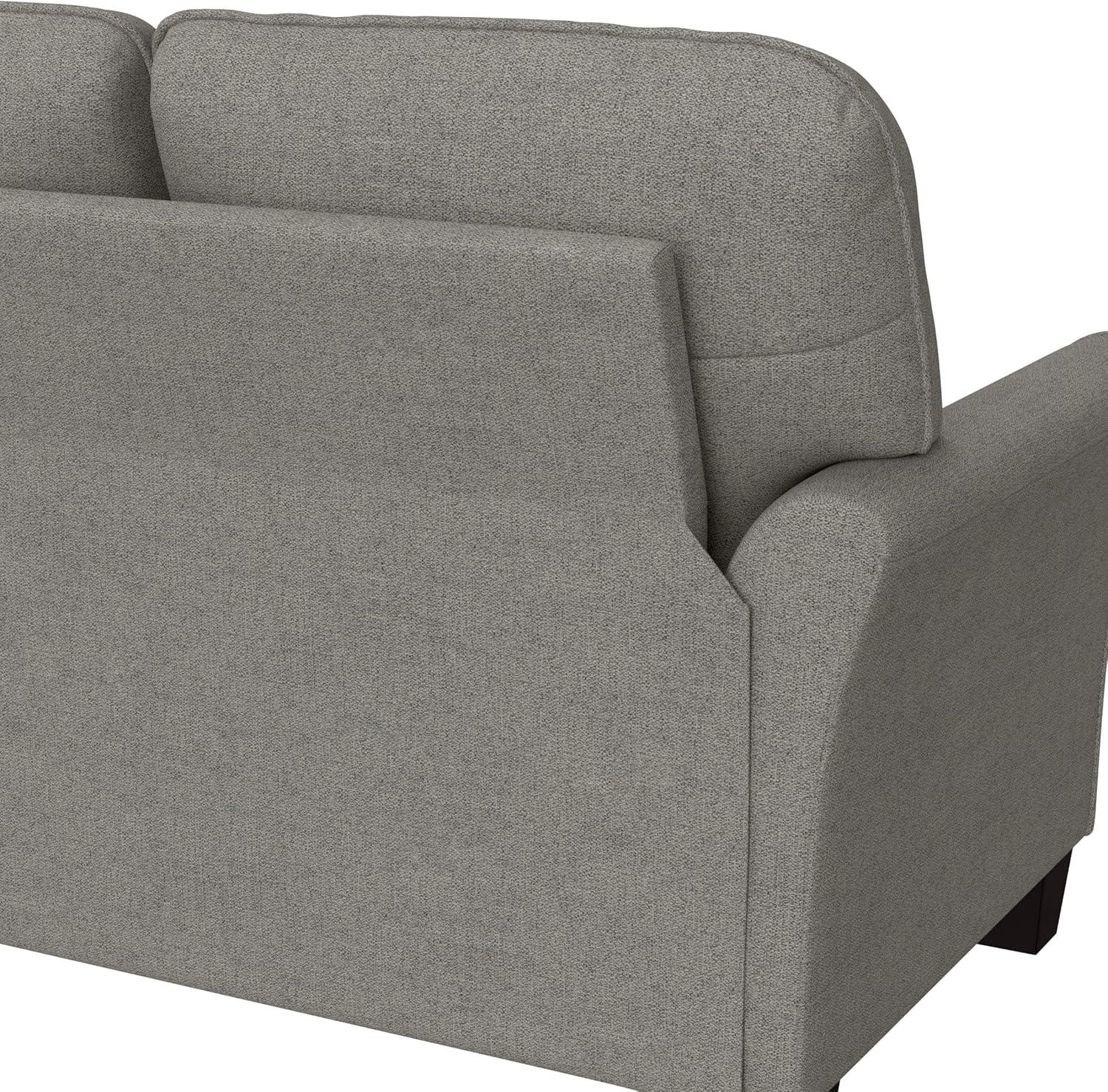 Hillsdale Furniture Lorena Upholstered Loveseat, Gray
