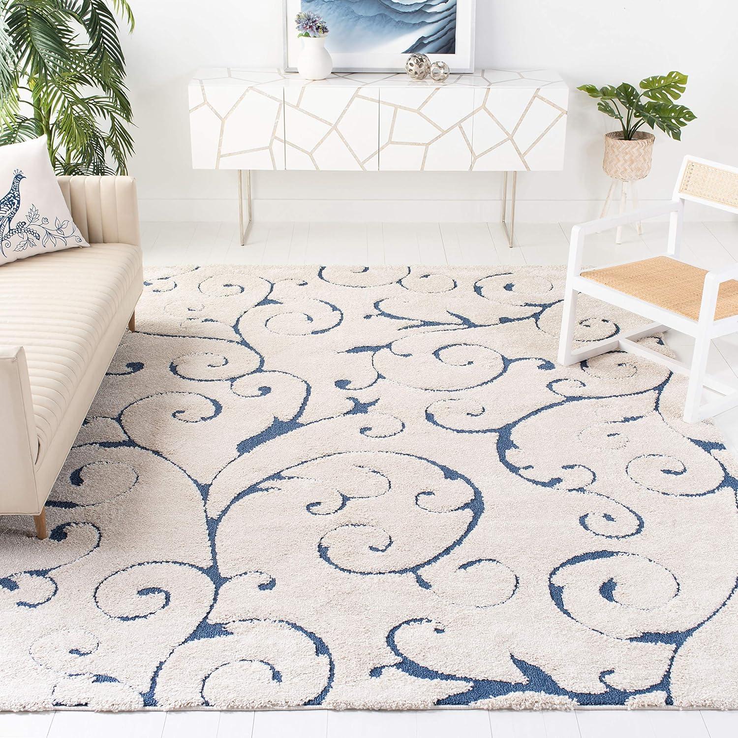 Florida Shag SG455 Power Loomed Area Rug  - Safavieh