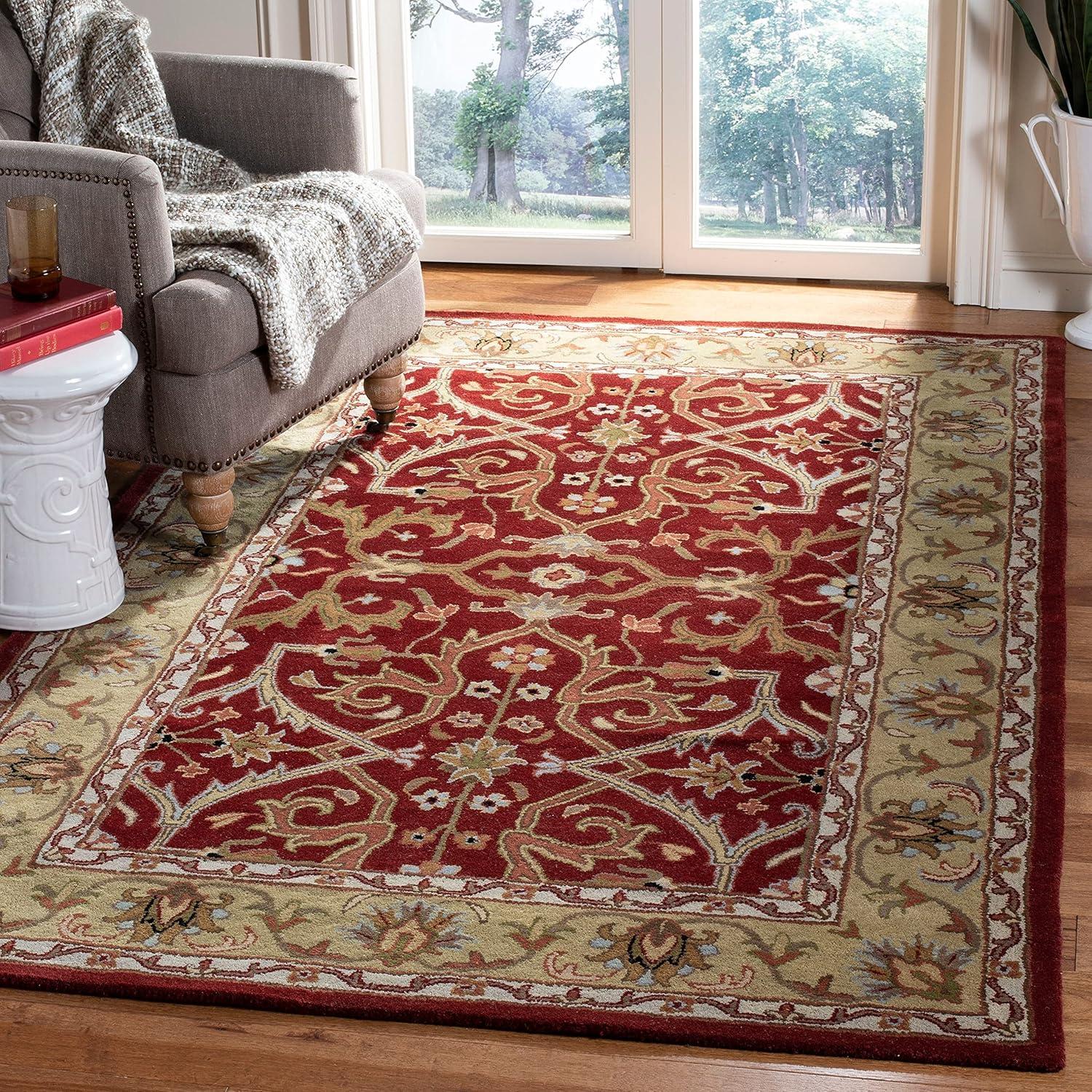 Heritage HG644 Handmade Accent Rug - 3'x5' - Red/Gold - Safavieh