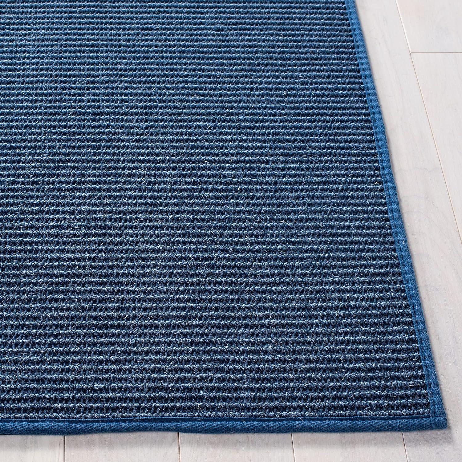Martha Stewart Sisal/Jute Solid Color Rug in Blue
