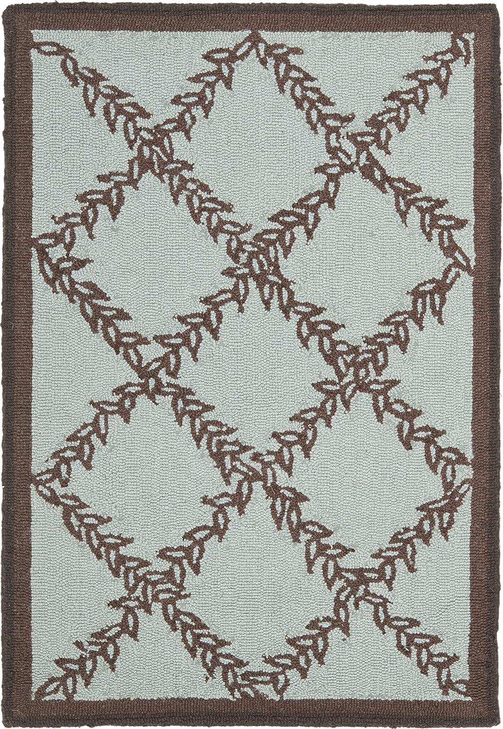 Chelsea HK230 Hand Hooked Accent Rug - Ivory/Light Green - 1'8"x2'6" - Safavieh.