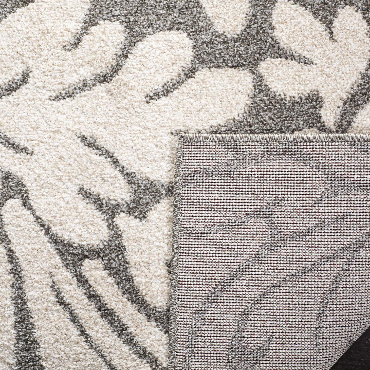 Amherst AMT425 Power Loomed Indoor Accent Rug - Dark Grey/Beige - 3'x5' - Safavieh