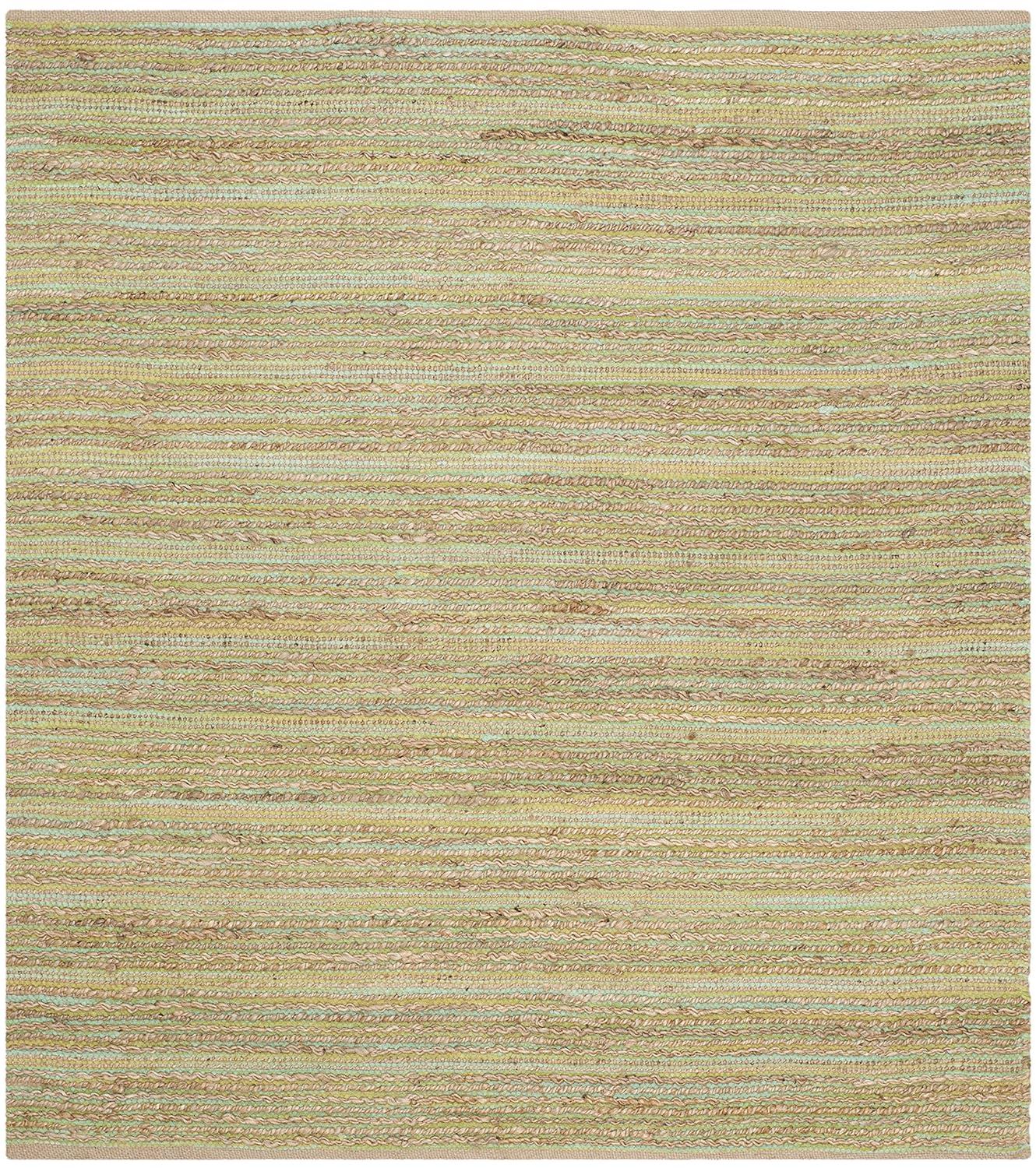 Cape Cod CAP851 Woven Indoor Area Rug - Green - 6'x6' - Safavieh