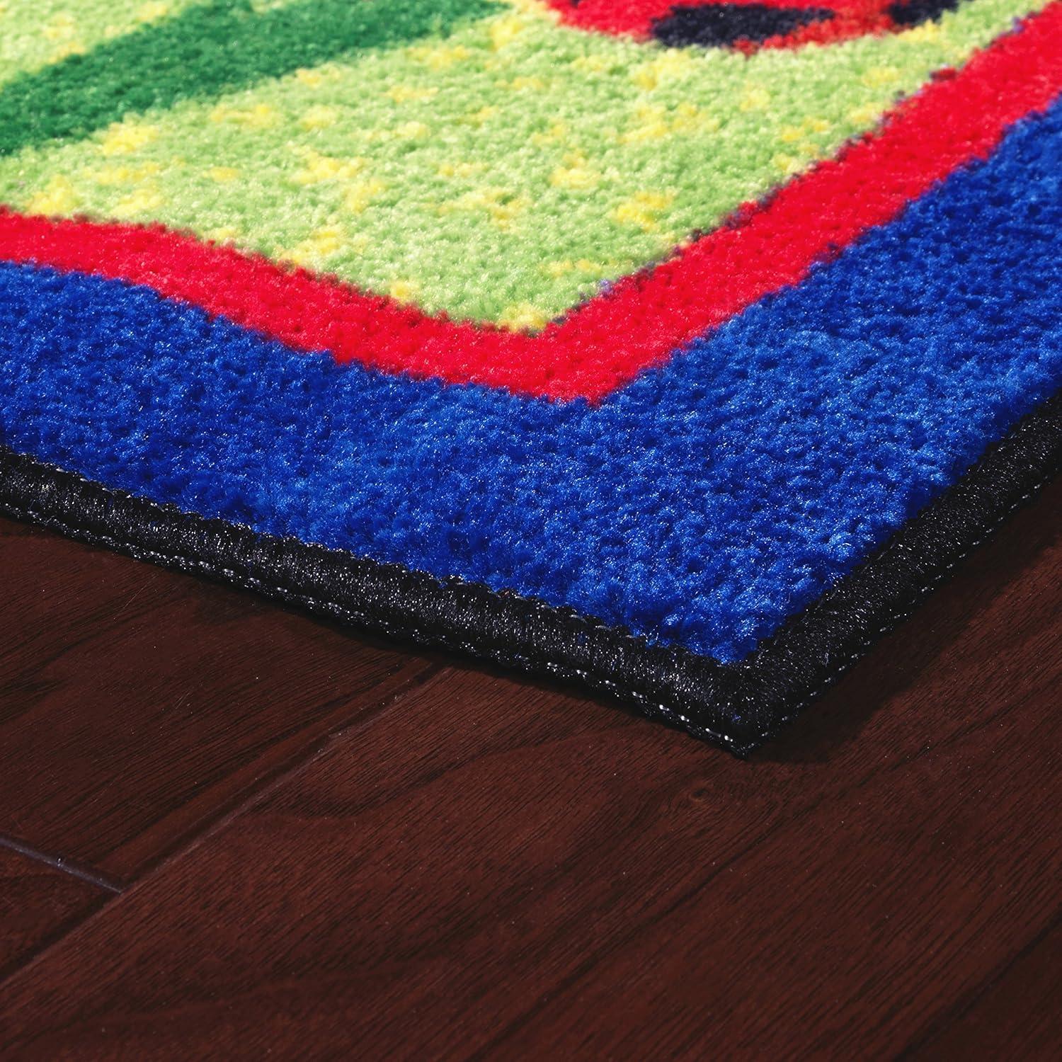 Flagship Carpets Cutie Bugs Kids and Baby Non Slip Area Rug, 3' x 5'