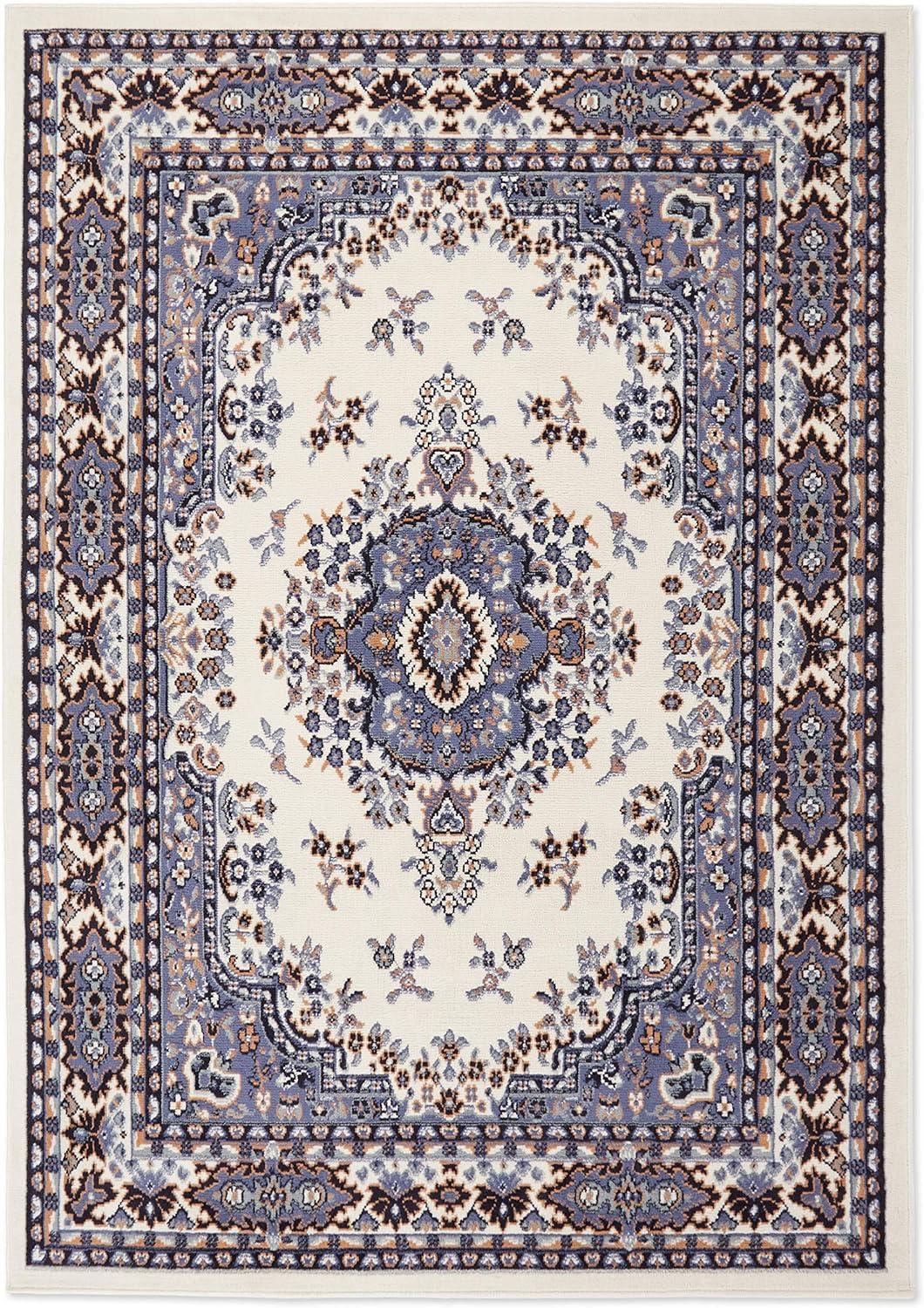 Premium Porcelain Medallion 7'8"x10'7" Synthetic Area Rug