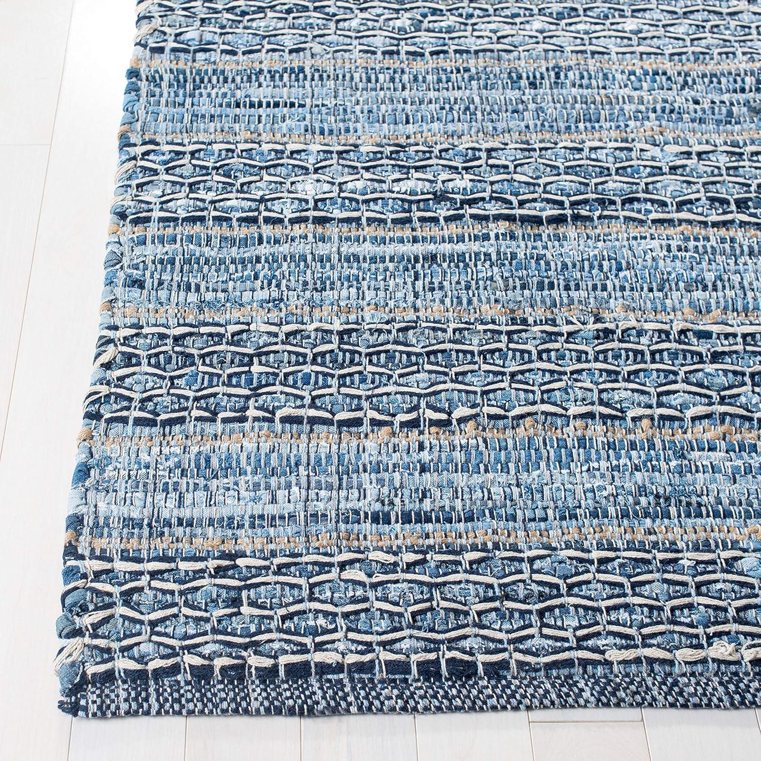 Montauk MTK418 Hand Woven Indoor Area Rug - Blue - 8'x10' - Safavieh