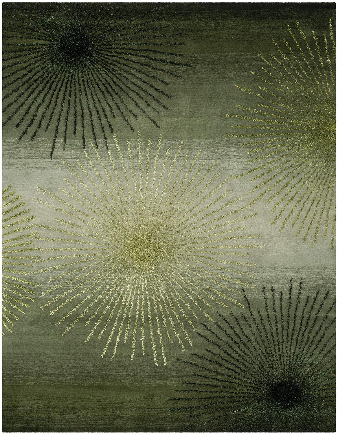Soho SOH712 Hand Tufted Area Rug - Green/Multi - 8'3"x11' - Safavieh.