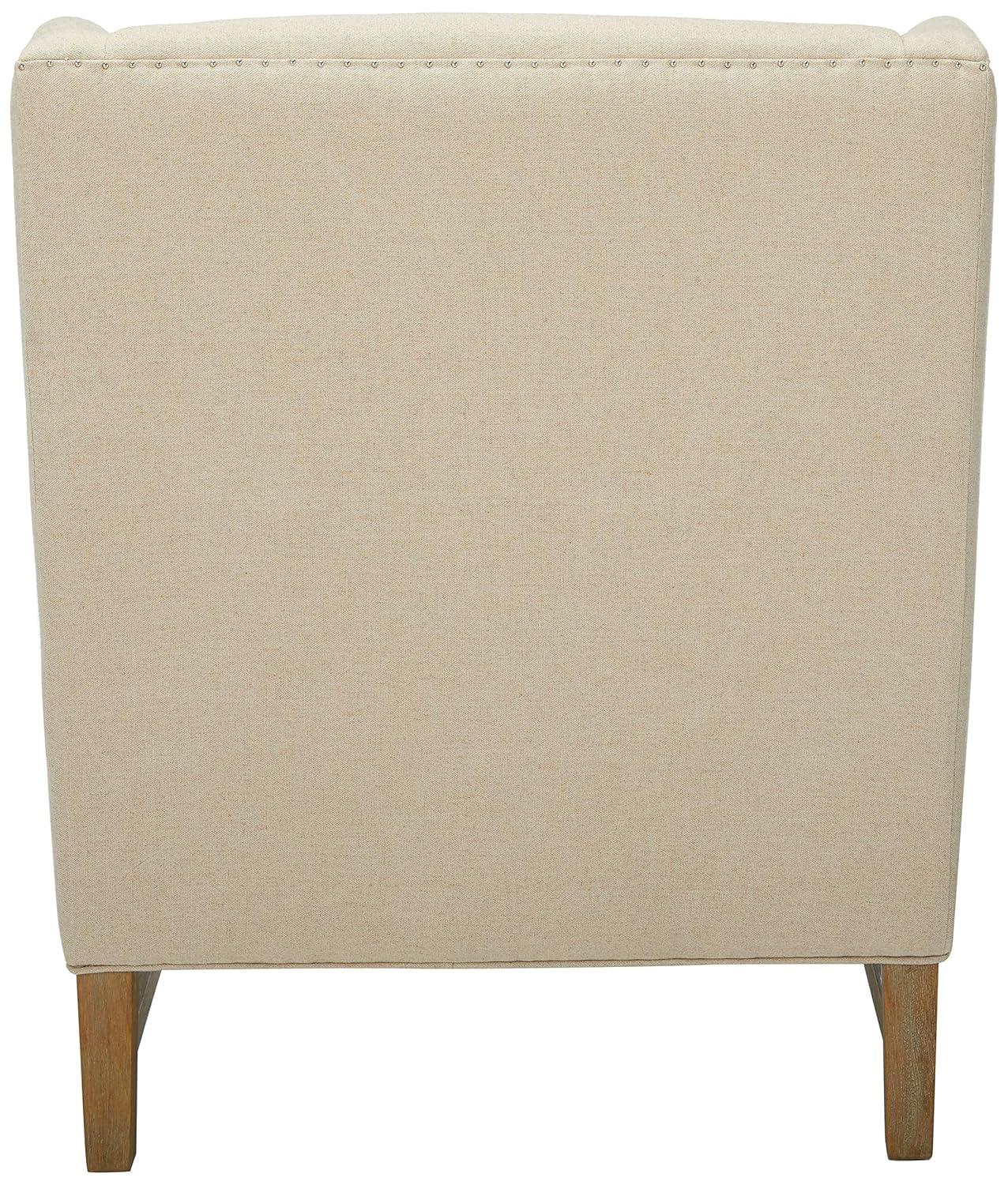 Fleur Wing Back Accent Chair Cream