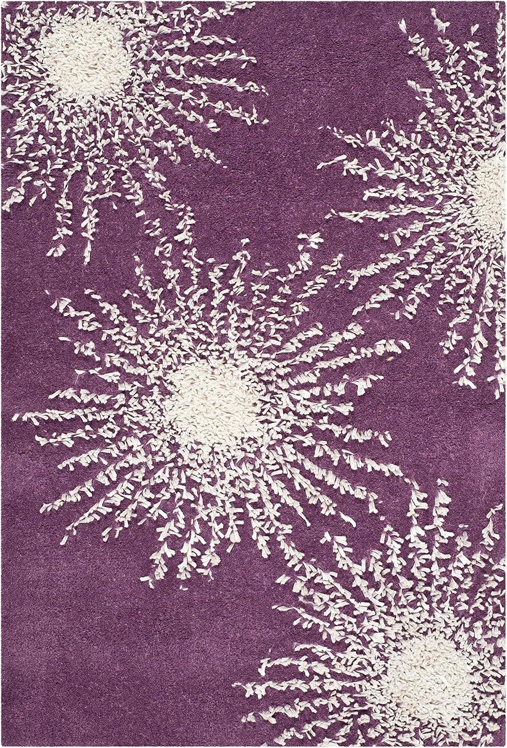 Soho SOH712 Hand Tufted Indoor Accent Rug - Purple/Ivory - 2'x3' - Safavieh.