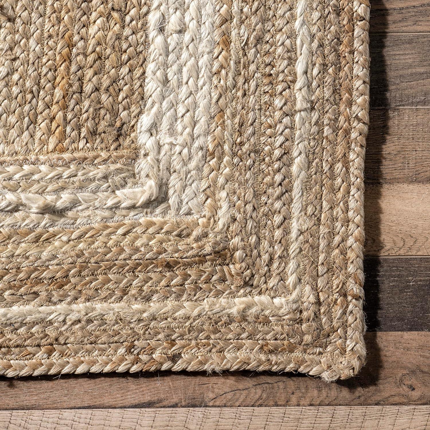 nuLOOM Rikki Coastal Braided Jute Area Rug