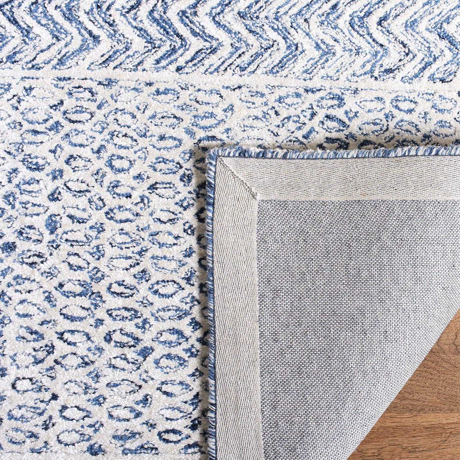Glamour GLM538 Hand Tufted Indoor Accent Rug - Navy/Ivory - 3'x5' - Safavieh