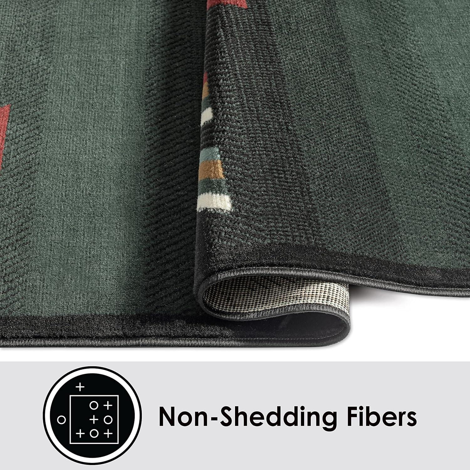 Home Dynamix Premium Sagrada Southwestern Geometric Area Rug Green/Red, 5'2"x7'4"