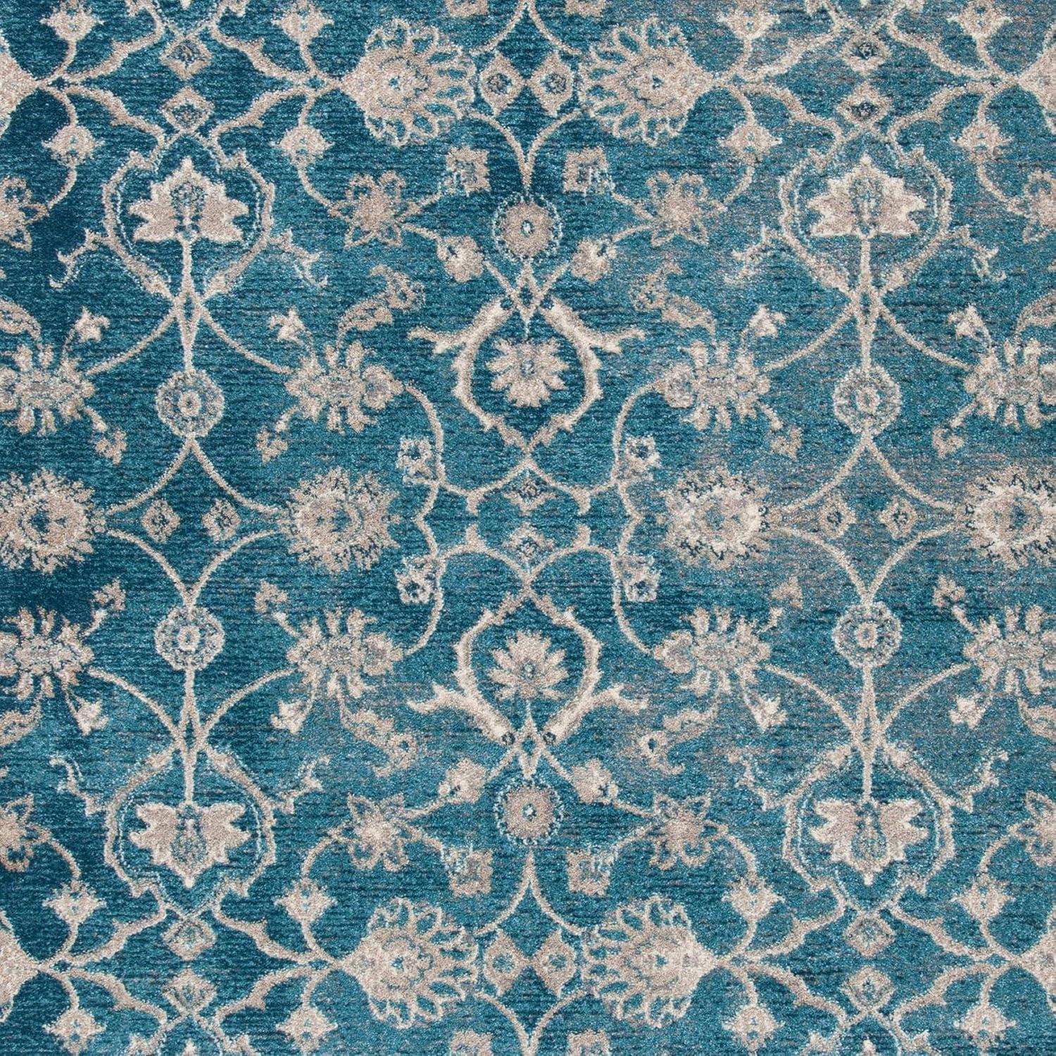 Sofia SOF386 Power Loomed Area Rug - Blue/Beige - 8'x11' - Safavieh.