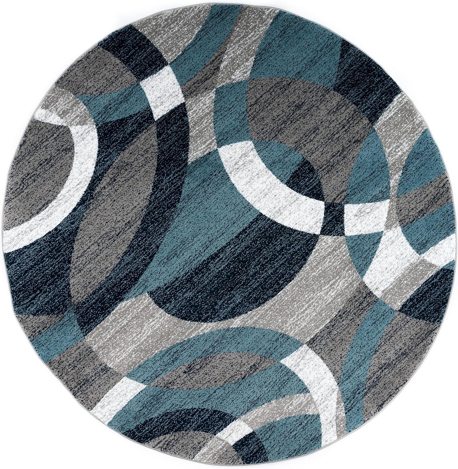 World Rug Gallery Geometric Circles Area Rug