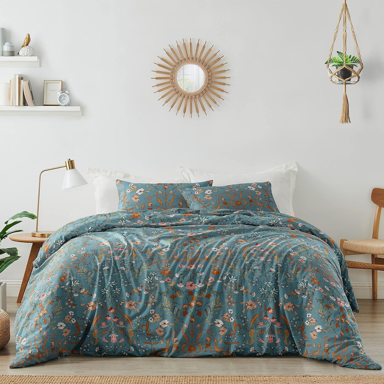 Twill Floral Duvet Cover Set