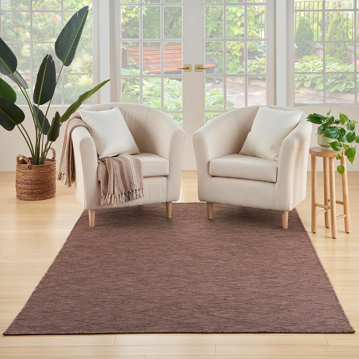 Nourison Practical Solutions Modern Non-Skid Indoor Outdoor Area Rug