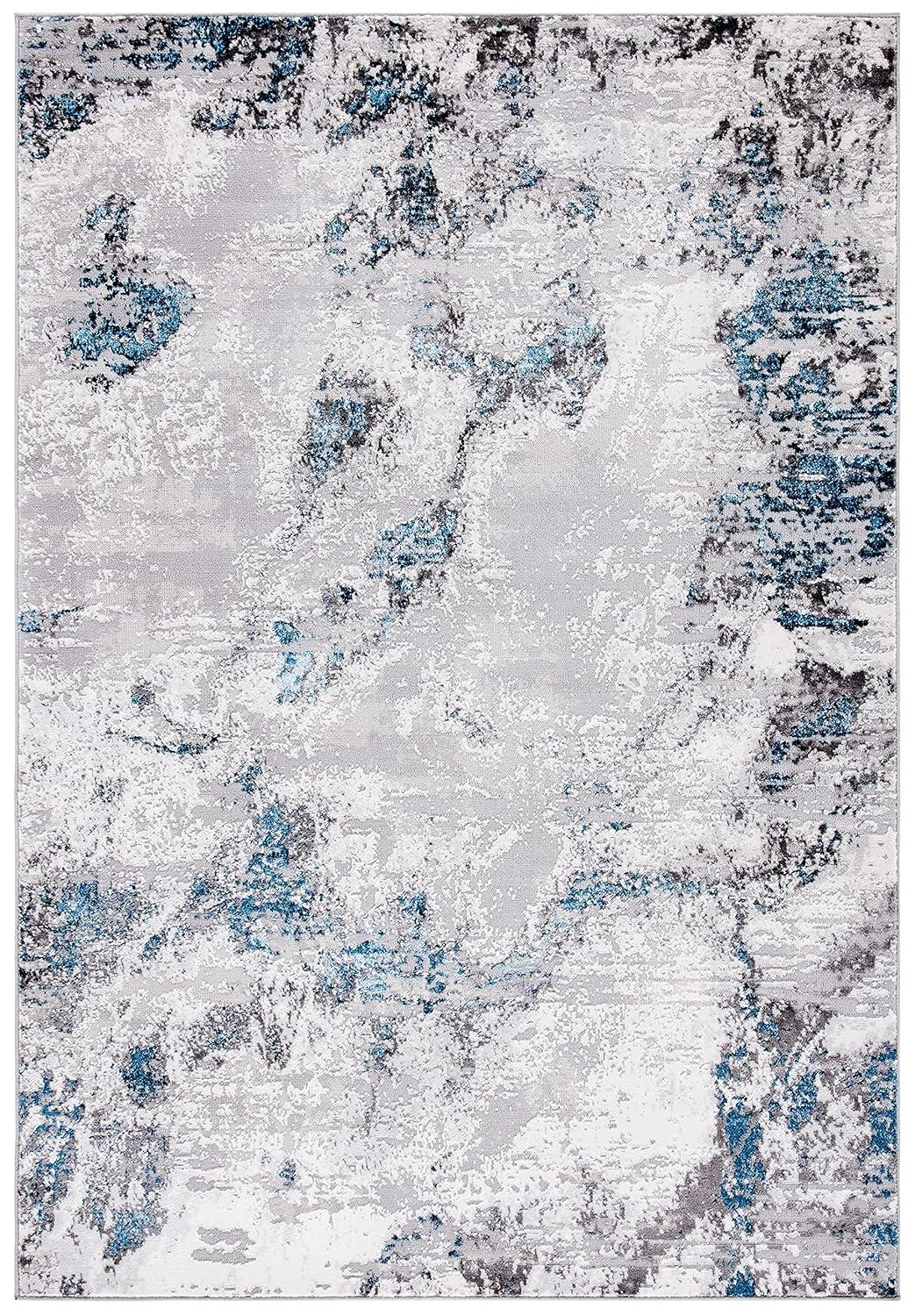 Trent Austin Design® Mcelwain Abstract Gray/Blue Area Rug