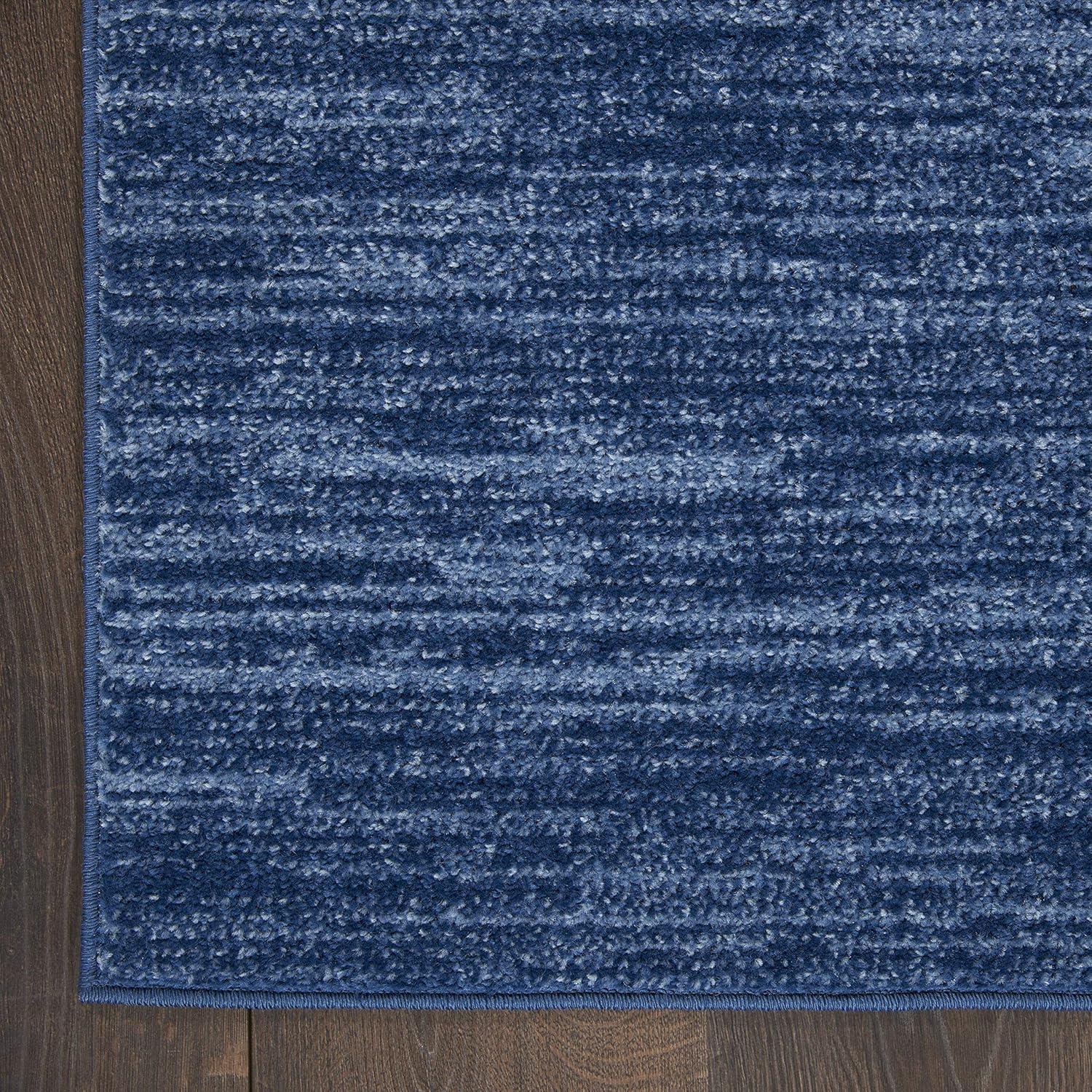 Nourison Nourison Essentials Indoor/Outdoor Navy Blue 4' x 6' Area Rug, (4x6)