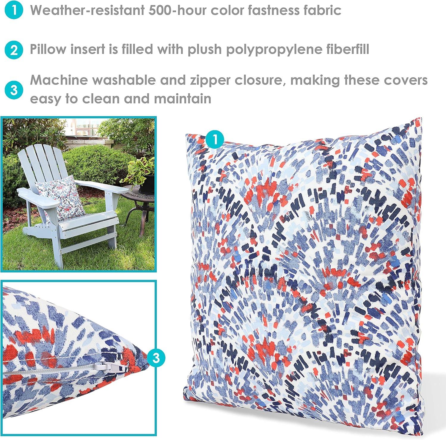 SunnyDaze Decor Indoor/Outdoor Throw Pillow (Set of 2)