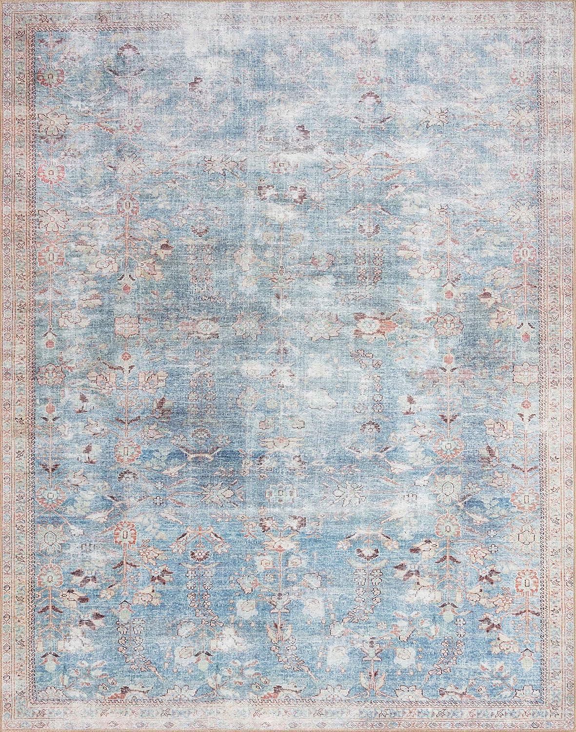 Loloi II Wynter WYN-06 Teal / Multi Oriental Area Rug 8'-6" x 11'-6"