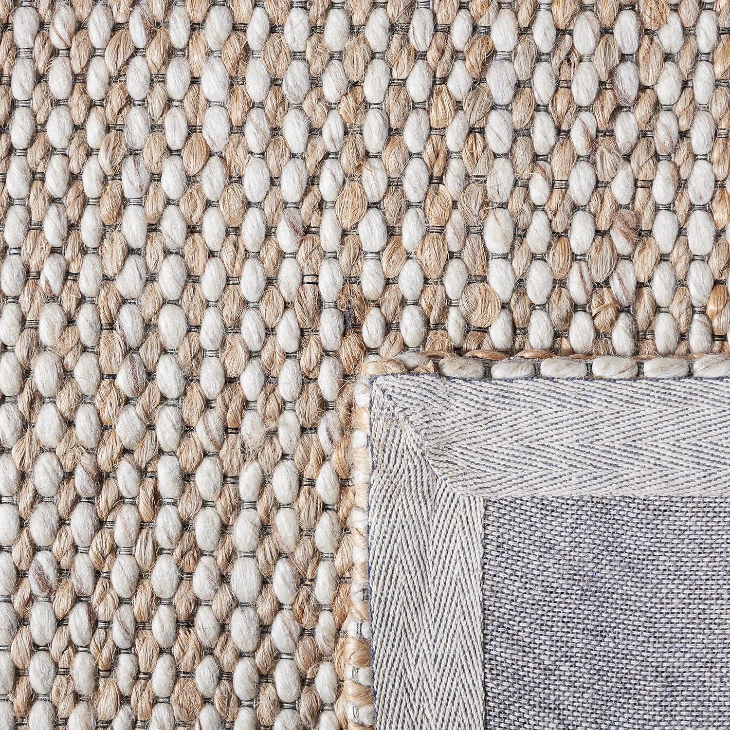 Natural Beige 8' x 10' Handmade Tufted Wool Area Rug