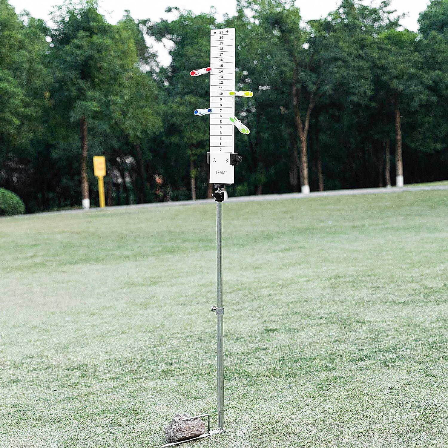 Adjustable Height Outdoor Score Keeper with Stainless Steel Holder