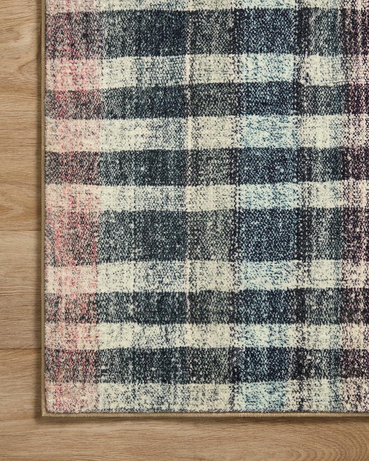 Chris Loves Julia x Loloi Humphrey Collection HUM-04 Blue/Yellow/Pink, Contemporary Area Rug