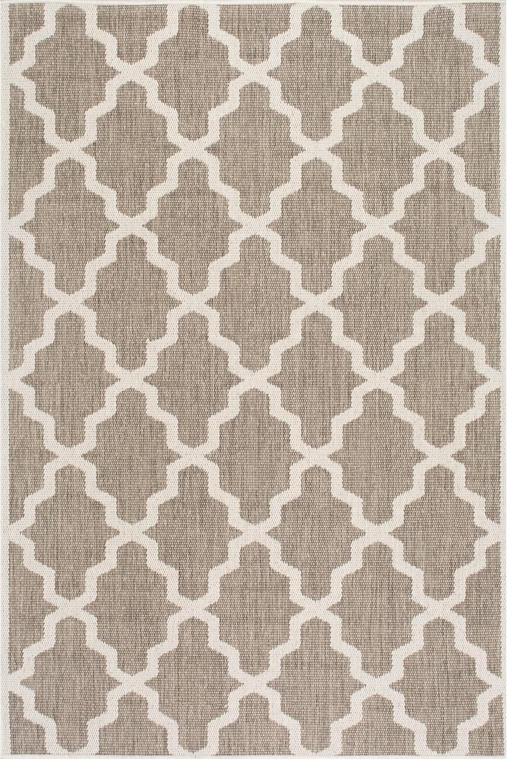 nuLOOM Gina Moroccan Indoor/Outdoor Area Rug, 7' 6" x 10' 9", Taupe