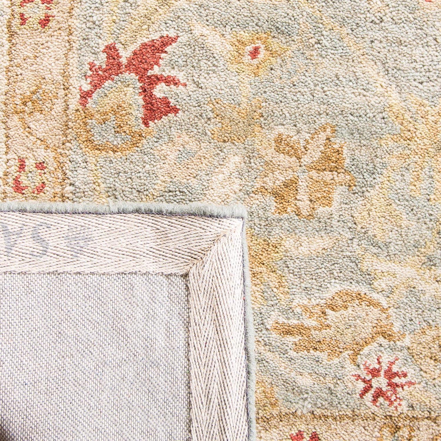 Antiquity AT822 Hand Tufted Area Rug - Grey Blue/Beige - 8'x10' - Safavieh.