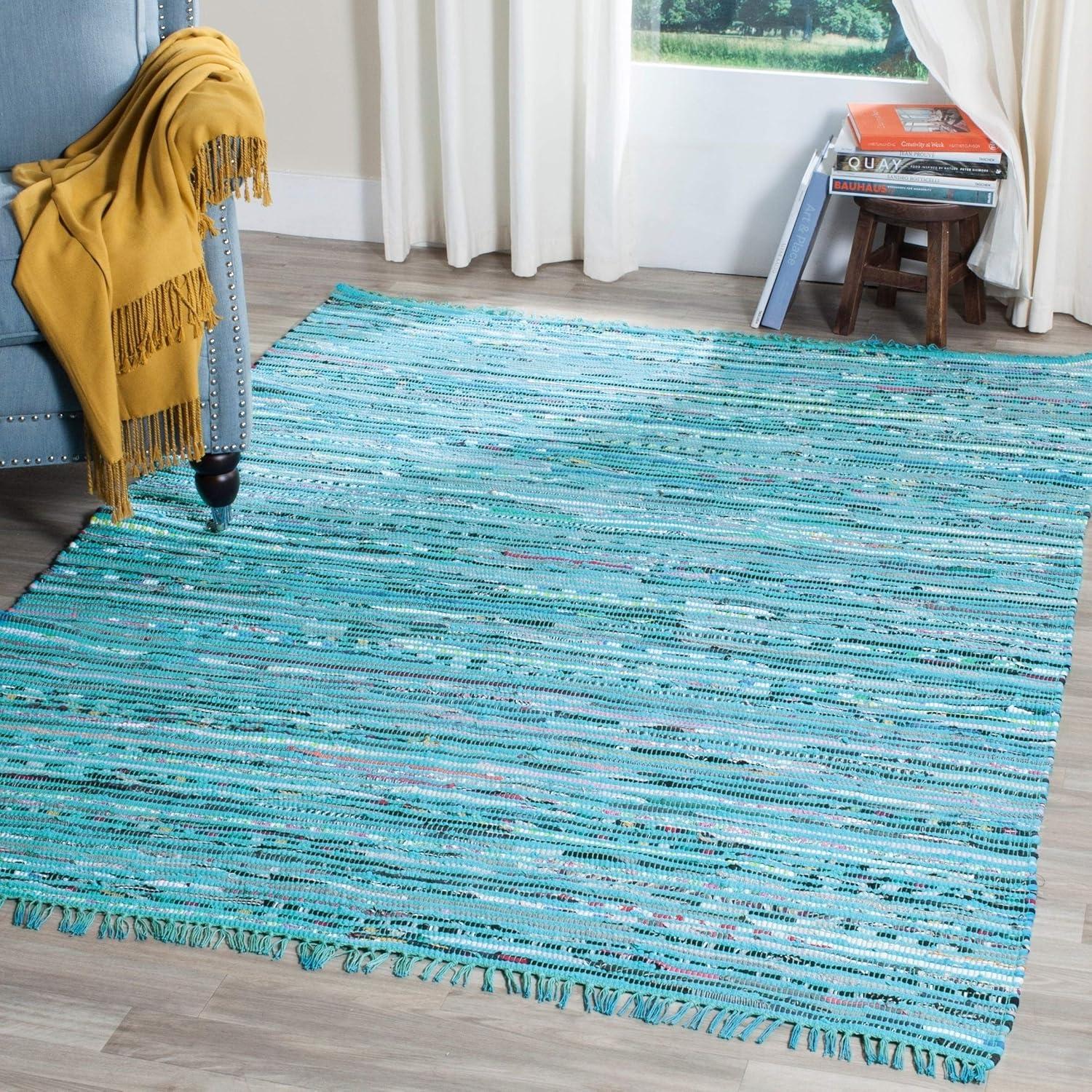 Rag Area Rug RAR125 Hand Woven Area Rug  - Safavieh