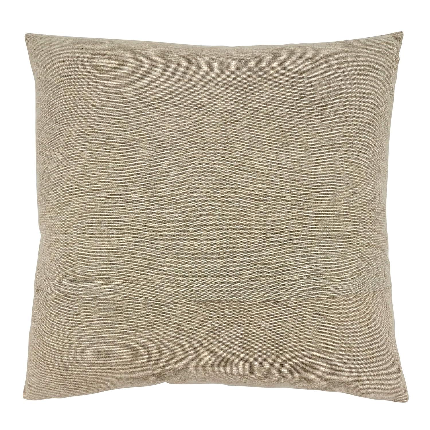 Saro Genevieve Collection Appliqued Cotton Pillow Cover