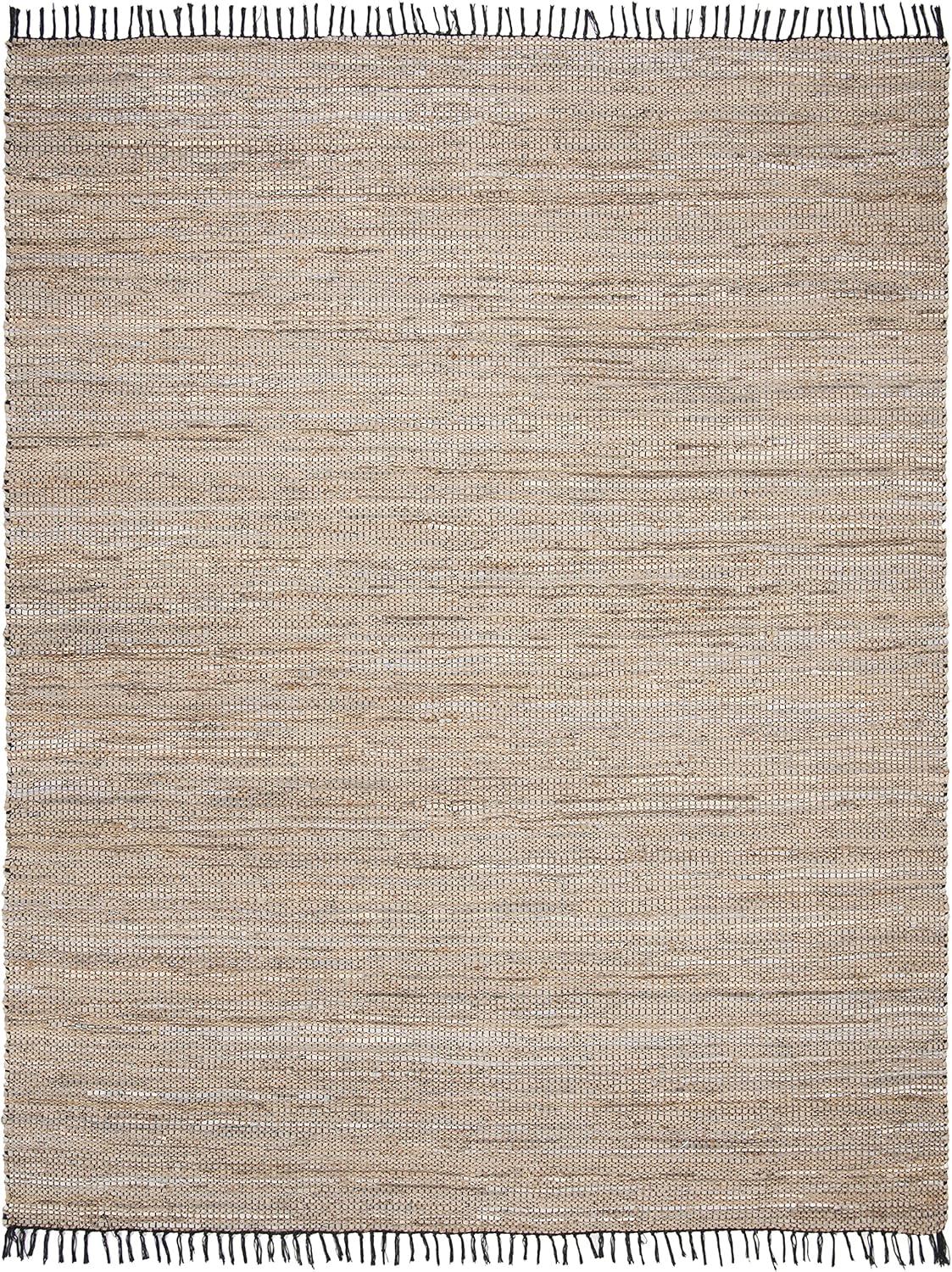 Vintage Leather VTL203 Hand Woven Area Rug - Beige - 8'x10' - Safavieh.