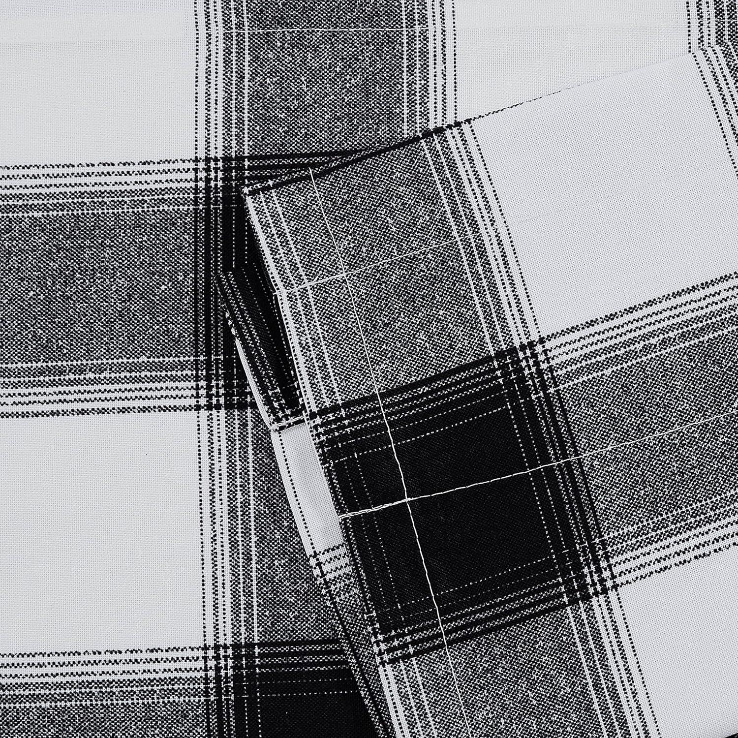 Eddie Bauer Eddie Bauer Canyon Plaid White Pole Top Window Valance