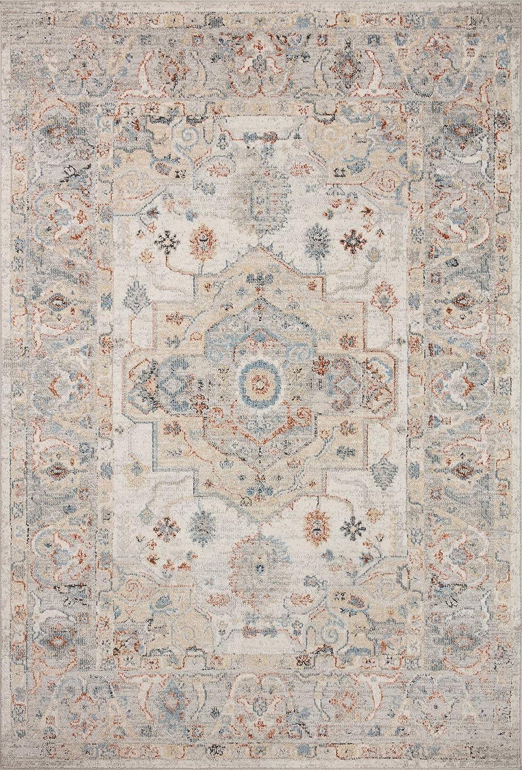 Loloi II Odette Ivory / Multi 6'-7" x 9'-6" Area Rug