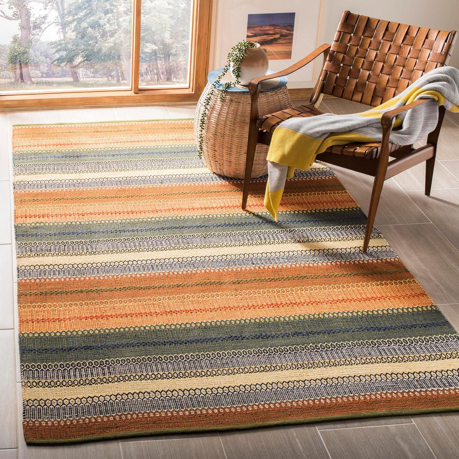 Striped Kilim STK412 Hand Woven Area Rug  - Safavieh