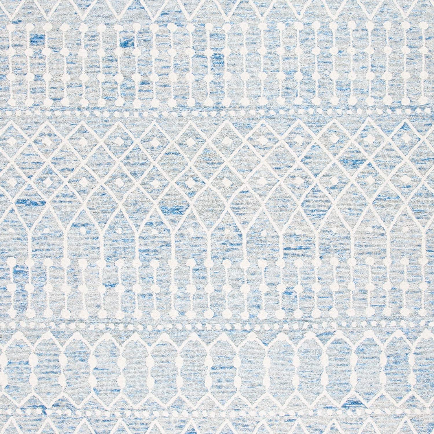 Blossom BLM115 Hand Tufted Area Rug - Blue/Ivory - 6'x9' - Safavieh.