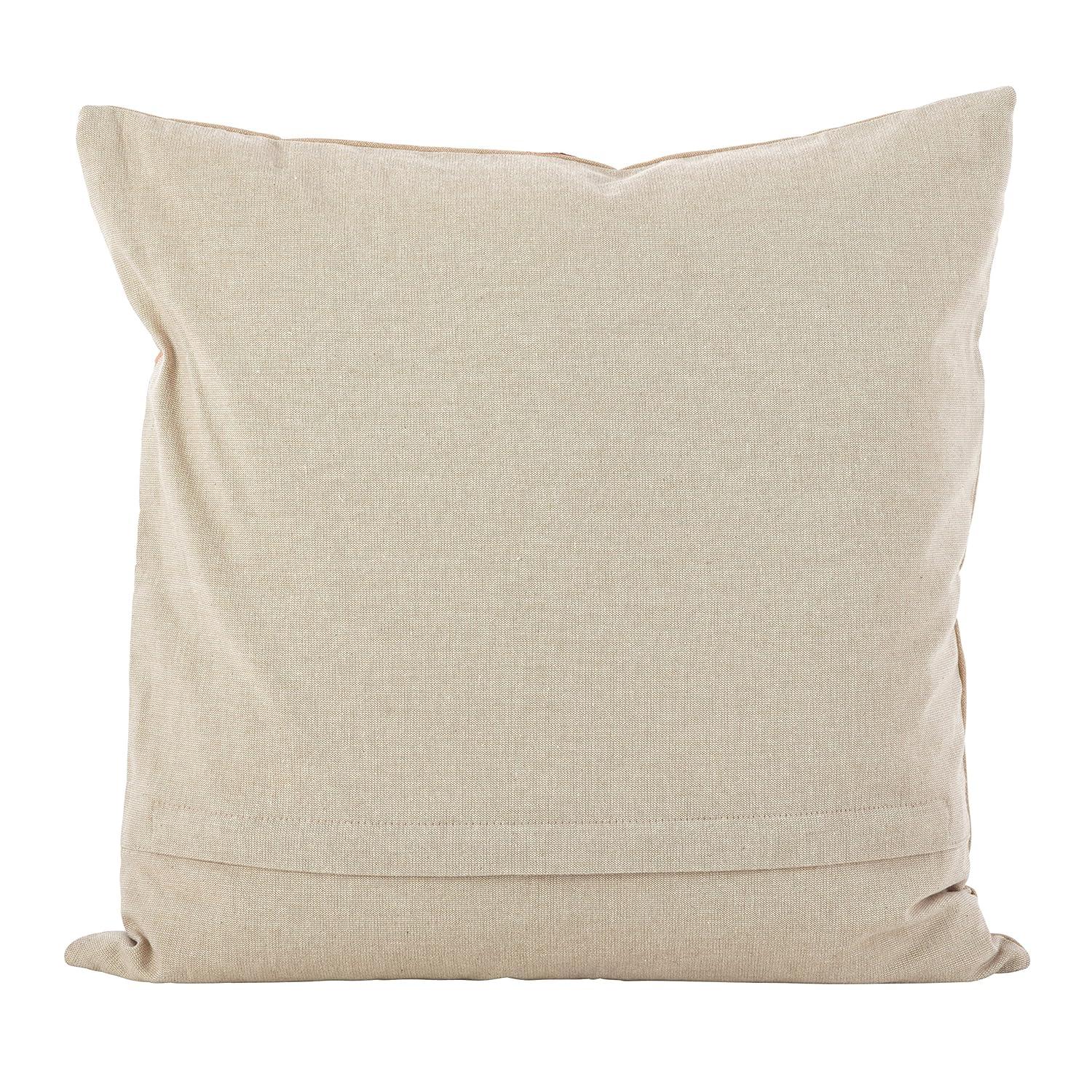 Saro Lifestyle Embroidered Floral Design Cotton Poly Filled Throw Pillow, Multi, 18" x 18"