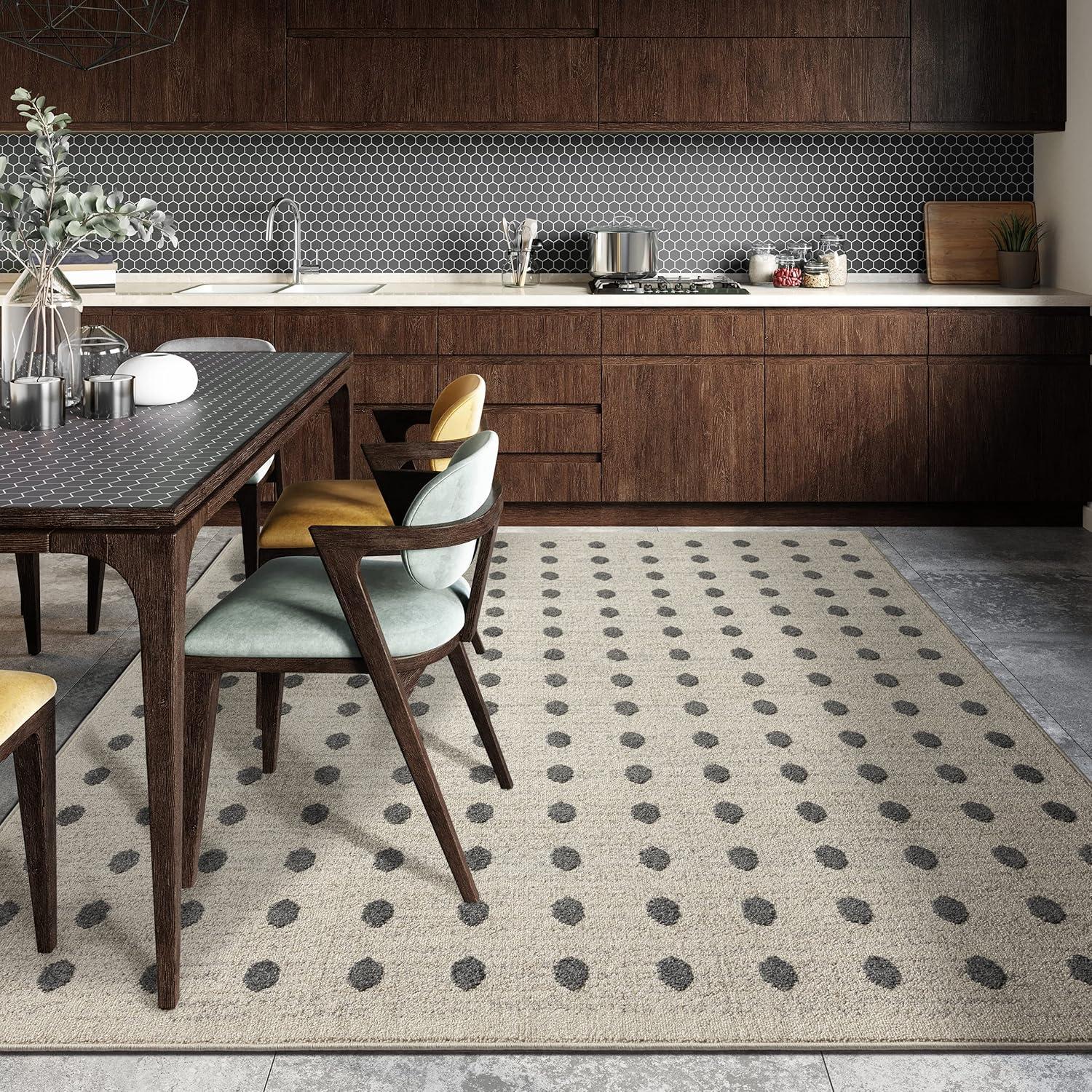 Luxe Weavers Modern Geometric Dots Area Rug