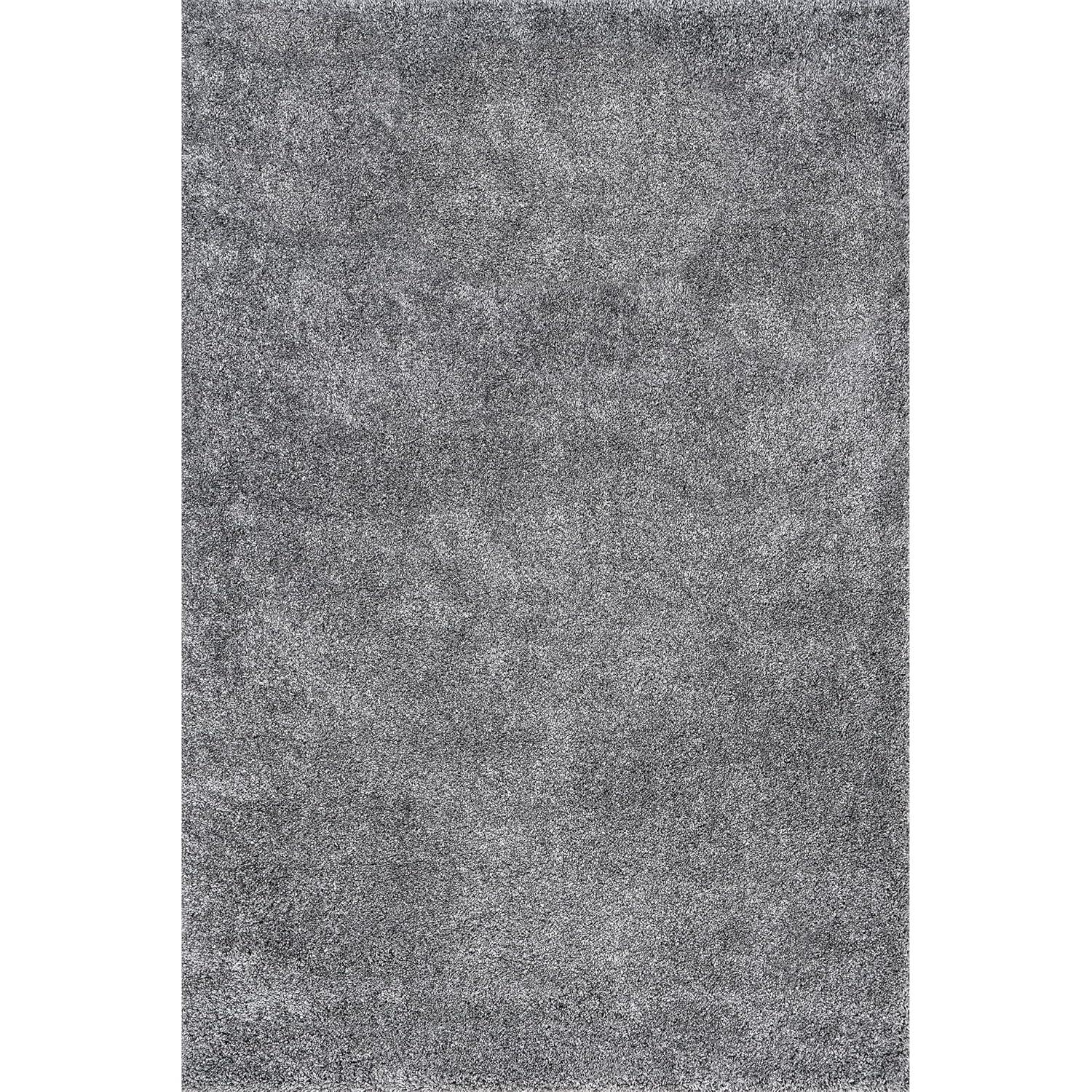 6'7"x9' Shag Area Rug Gray - nuLOOM