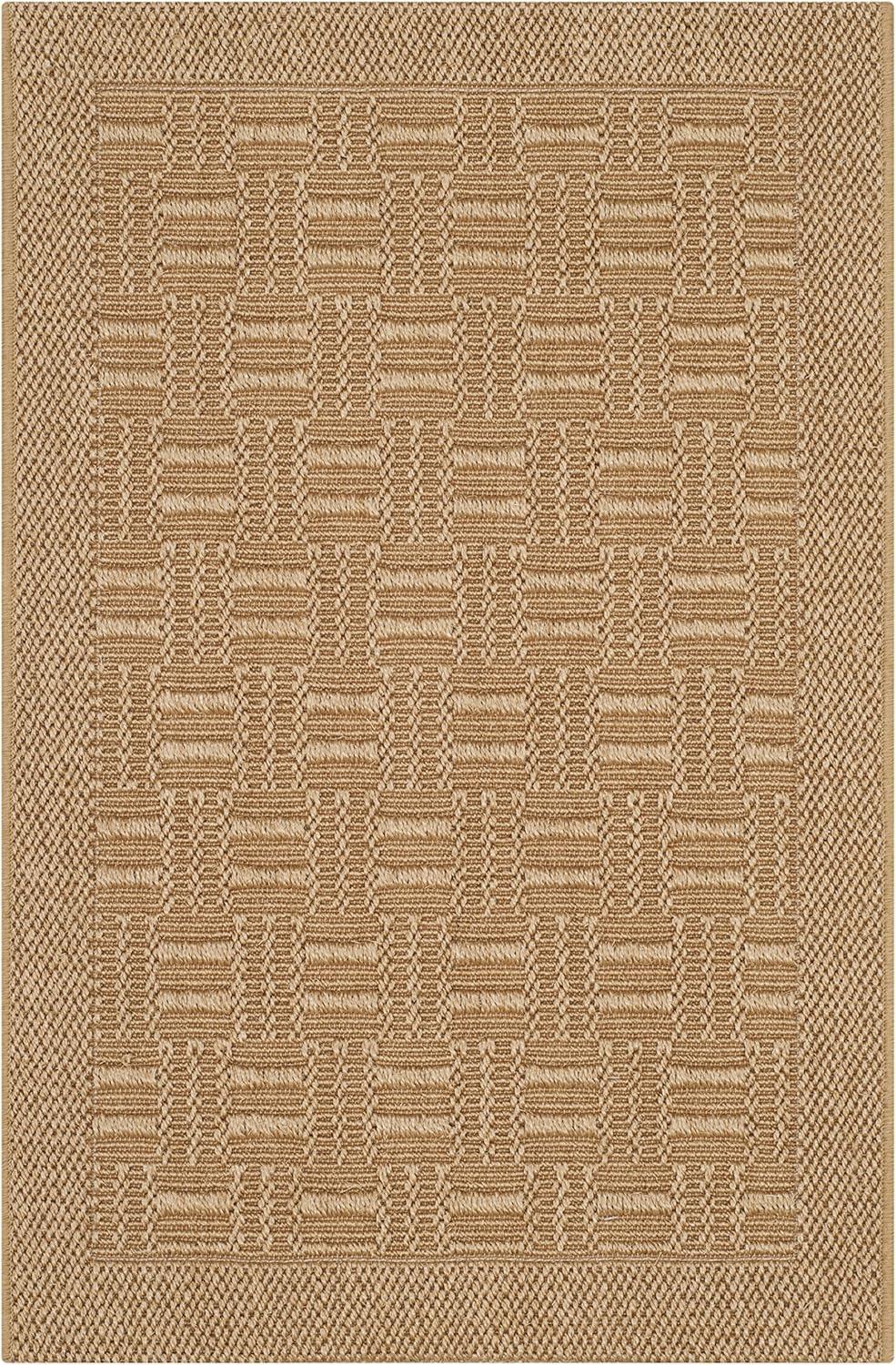 Palm Beach 2' x 3' Maize Geometric Sisal Area Rug