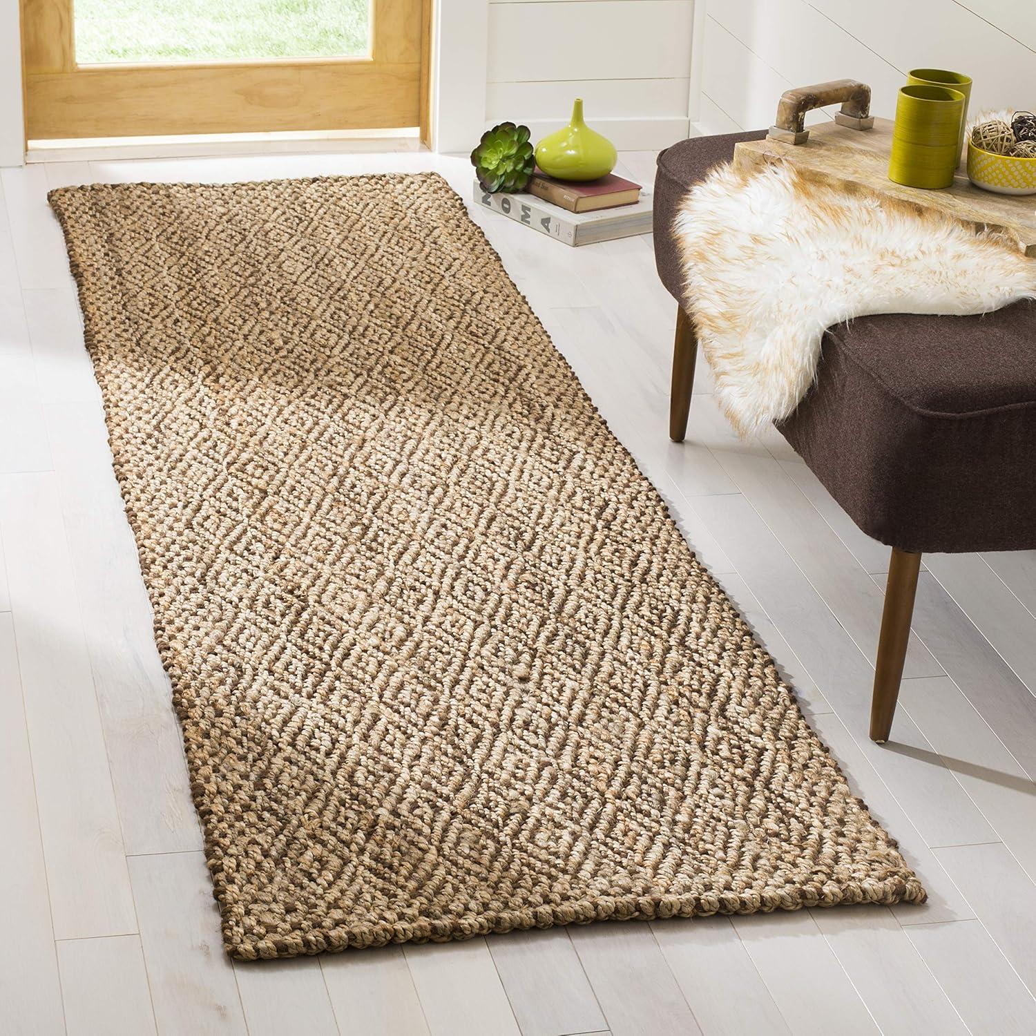 Natural Fiber NF183 Hand Woven Indoor Runner Rug - Natural/Brown - 2'3"x8' - Safavieh.